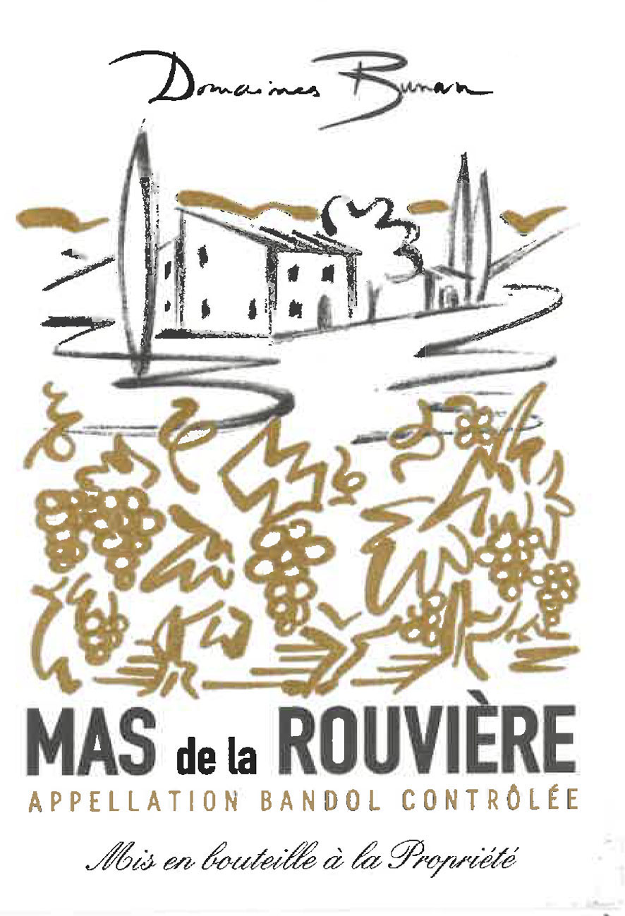 Domaines Bunan - Mas de la Rouviere - Bandol - Rose label