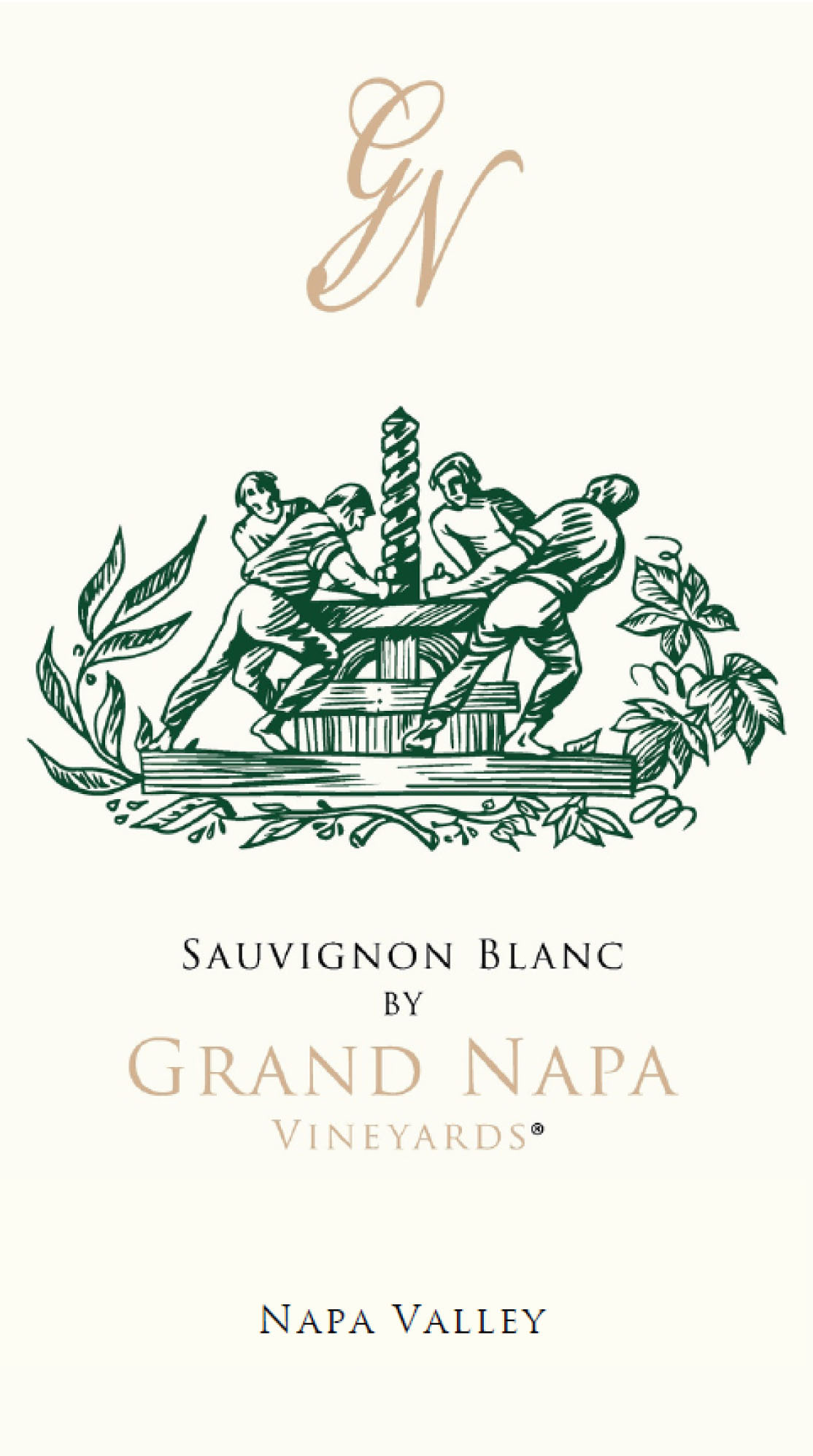 Grand Napa Vineyards - Sauvignon Blanc label