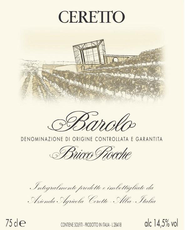 Ceretto - Barolo DOCG - Bricco Rocche label