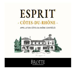 Brotte - Esprit Cotes du Rhone Rose label